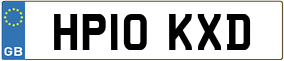 Trailer License Plate